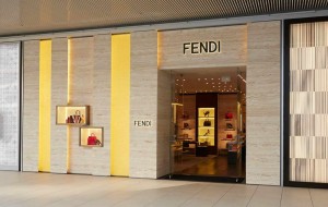 Fendi Boutique in Istanbul, Turkey, floors, internal and external wall cladding