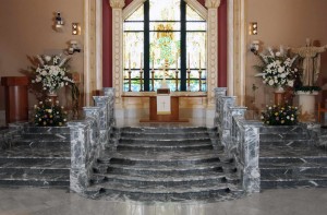 Staircase, Balustrade, Marble Flooring, Backlit Onyx