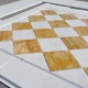 Pre-Installation Versace Cremo Delicato Giallo Siena Marble Floor