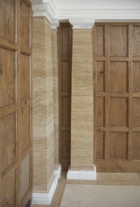 Villa Privata Usa colonne quadrate in marmo