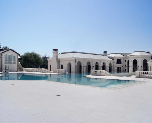 Villa Americana Pavimento piscina in marmo