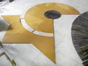 inlaid marble floors